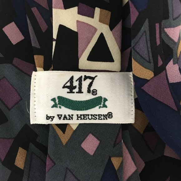 Van Heusen 417 Men's Tie Multicolored SKU 000346-3 - Picture 2 of 3
